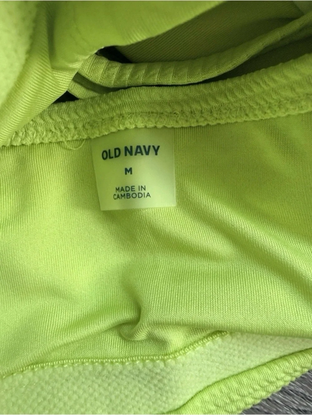 Old Navy Women’s M One Shoulder Convertible Swim Top Citrine NWT $27